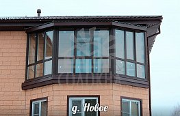 Монтаж в Солнечногорском районе, алюминиевый балкон, стекло 5мм. tab
